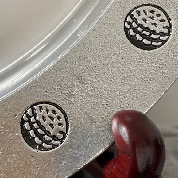 Pewtarex Trophy Plate Dish I Golf Rim - Picture 9 of 15